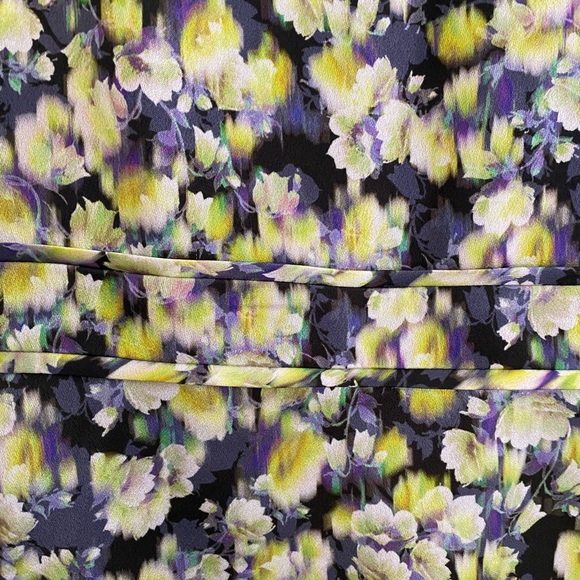 J. Crew NWT Cap Sleeve Dress Clover Floral Neon - Picture 11 of 11